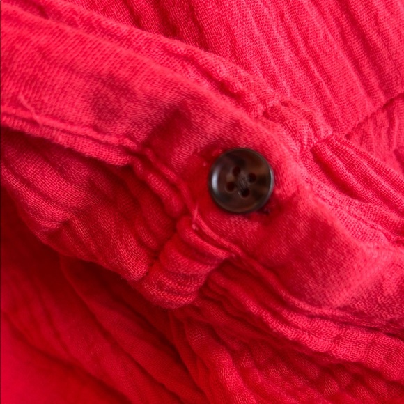 Marine Layer Vibrant Coral Midi Dress - Picture 8 of 8